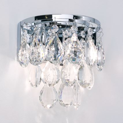 Kristāla sienas lampa CELESTE 2xG9/40W/230V spīdīgi hromēts
