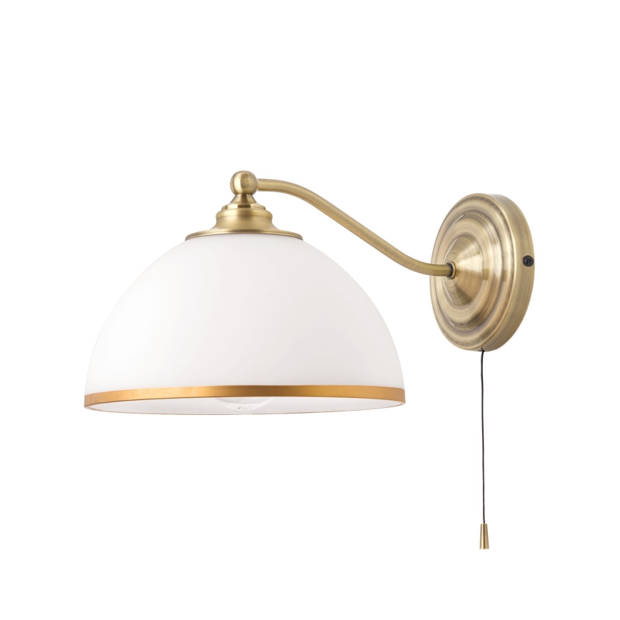 Sienas lampa OLD LAMP 1xE27/40W/230V balta/misiņš