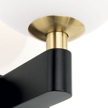 Vannas istabas sienas lampa MARA 1xG9/20W/230V IP44 melna