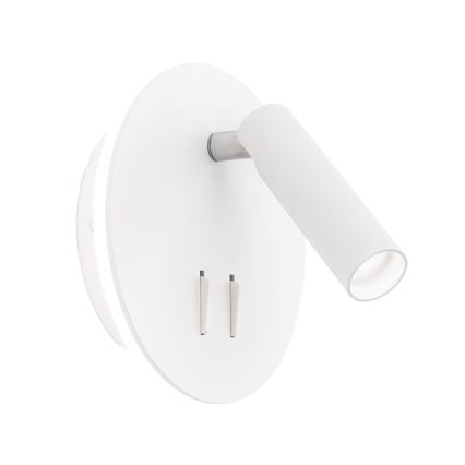 LED Sienas starmetis LENNY LED/6W/230V + LED/3W balta