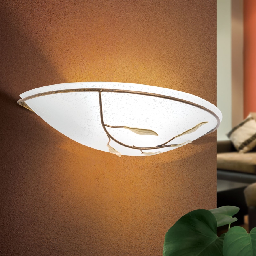 Orion WA 2-943/1 - Sienas lampa LUCA 1xE27/60W/230V bronza/patina