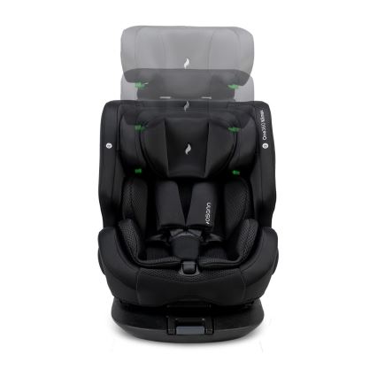 OSANN - Bērnu autosēdeklis ONE 360 Klimax i-Size 40-150 cm All Black