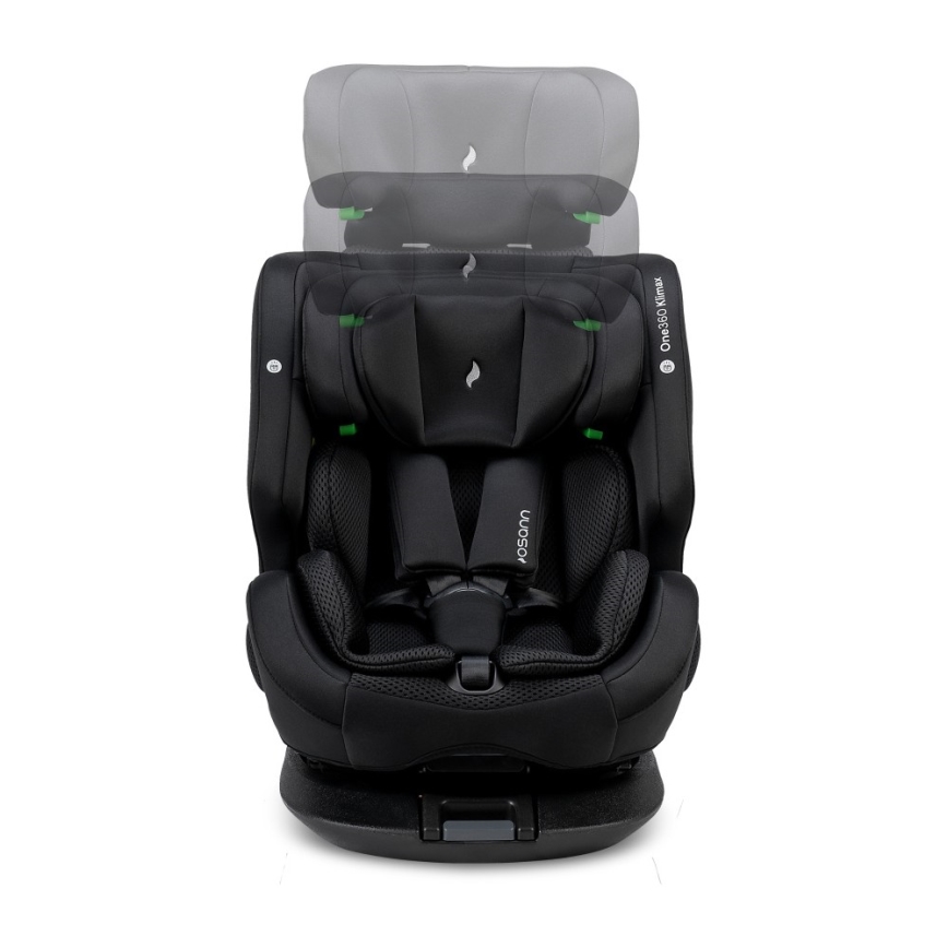 OSANN - Bērnu autosēdeklis ONE 360 Klimax i-Size 40-150 cm All Black