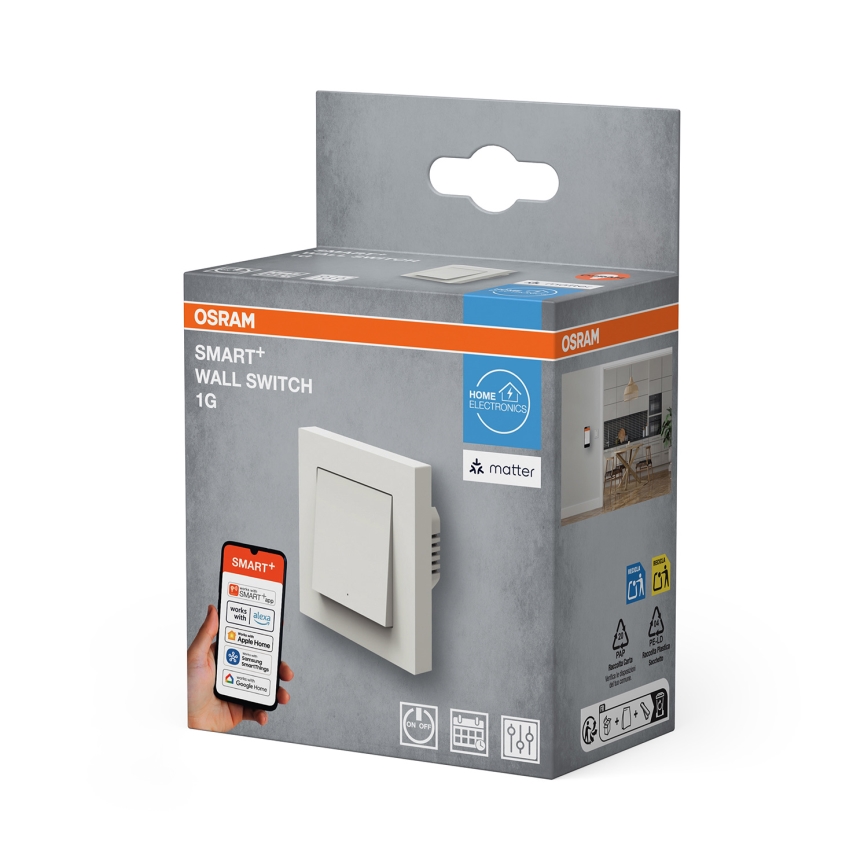 Osram - 1 pogas slēdzis SMART+ MATTER 230V Wi-Fi