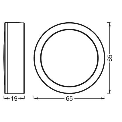 Osram - 3 LED zem skapja gaismekļu komplekts UNDERCABINET LED/3W/230V 3000K melns