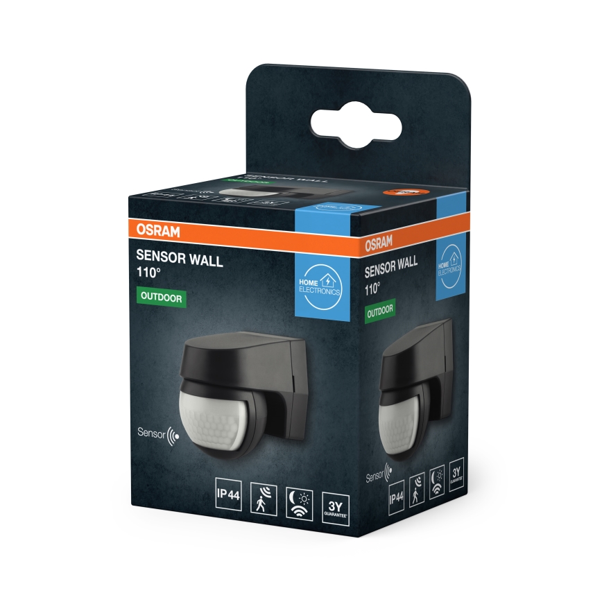 Osram - āra infrasarkanais kustību sensors 230V IP44 melns