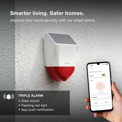 Osram - Āra saules alarms SMART+ 5V IP65 Wi-Fi