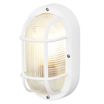 Osram - Āra sienas gaismeklis BULKHEAD 1xE27/10W/230V IP54 balts