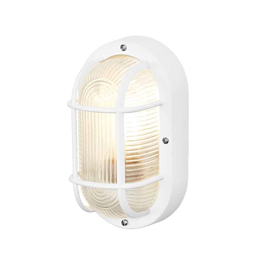 Osram - Āra sienas gaismeklis BULKHEAD 1xE27/10W/230V IP54 balts