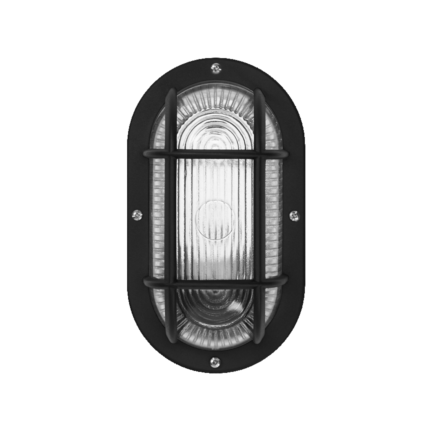Osram - āra sienas gaismeklis BULKHEAD 1xE27/10W/230V IP54 melns
