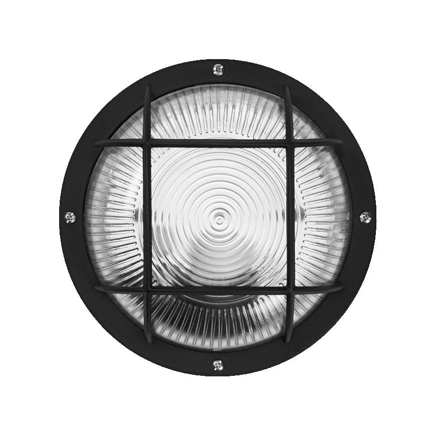 Osram - Āra sienas gaismeklis BULKHEAD 1xE27/10W/230V Ø 19 cm IP54 melns