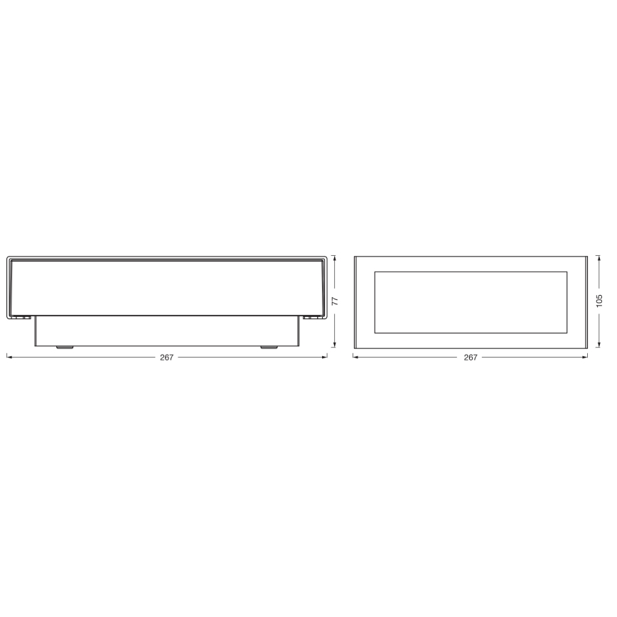 Osram - Āra sienas gaismeklis ENDURA STYLE LED/10W/230V IP54 antracīts