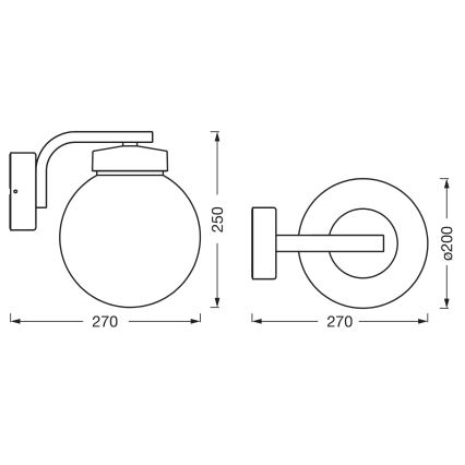Osram - Āra sienas lampa ENDURA CLASSIC 1xE27/40W/230V IP54 antracīts