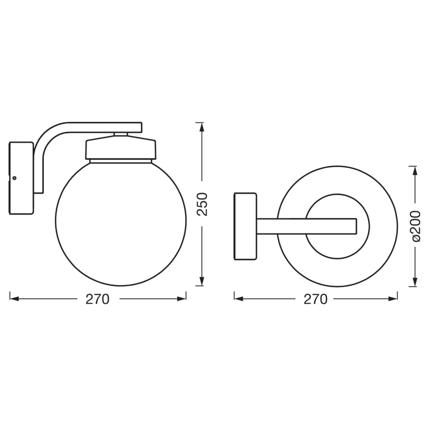 Osram - Āra sienas lampa ENDURA CLASSIC 1xE27/40W/230V IP54 antracīts
