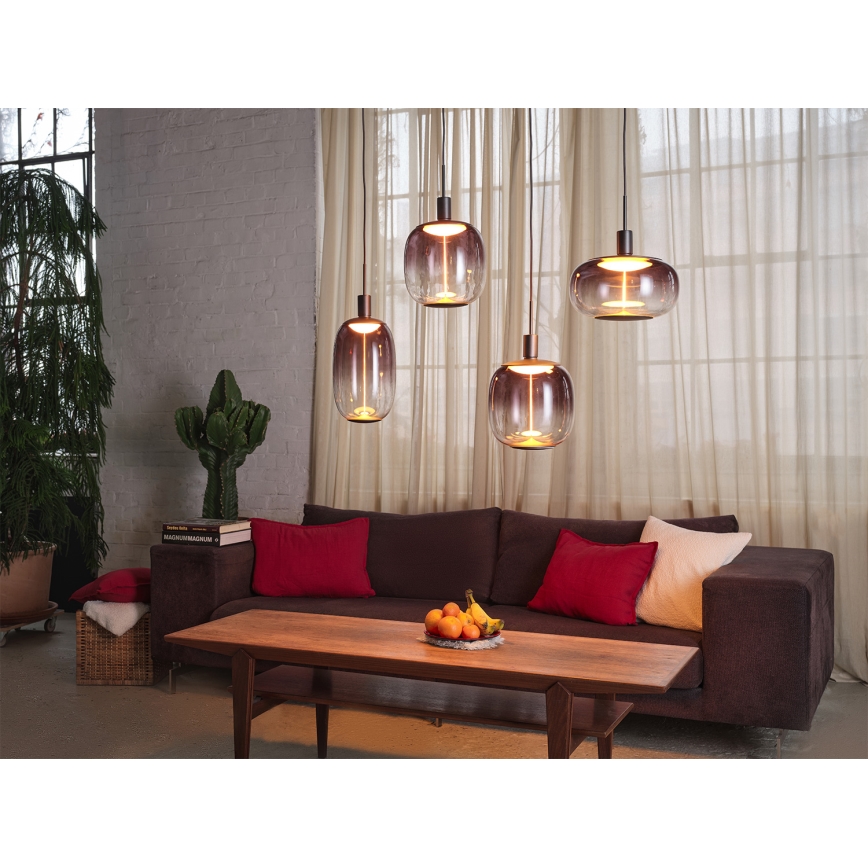 Osram - Barošanas kabelis NEEDLE PENDANT 4xE27/25W/230V antracīta krāsa