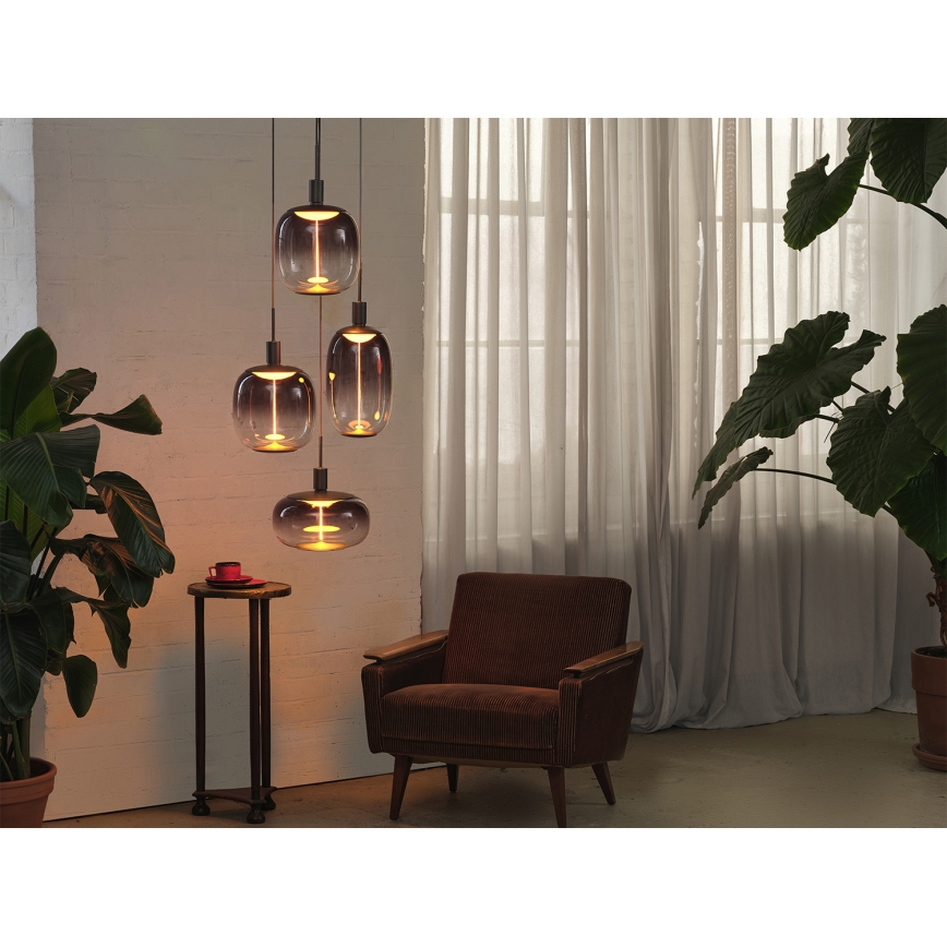 Osram - Barošanas kabelis NEEDLE PENDANT 4xE27/25W/230V antracīts