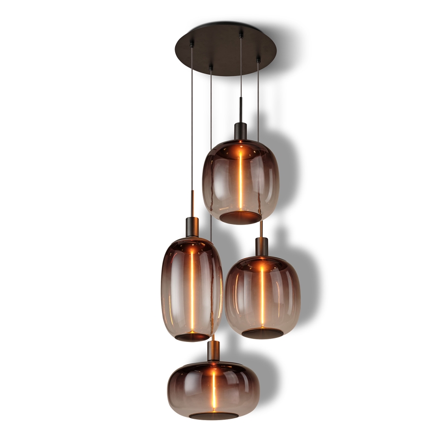 Osram - Barošanas kabelis NEEDLE PENDANT 4xE27/25W/230V antracīts