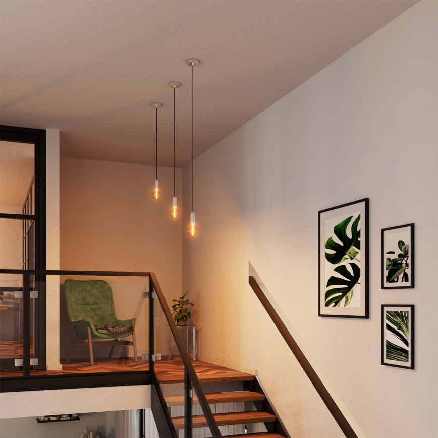 Osram - barošanas kabelis PENDULUM ROUND 1xE27/15W/230V spīdīgs hroms