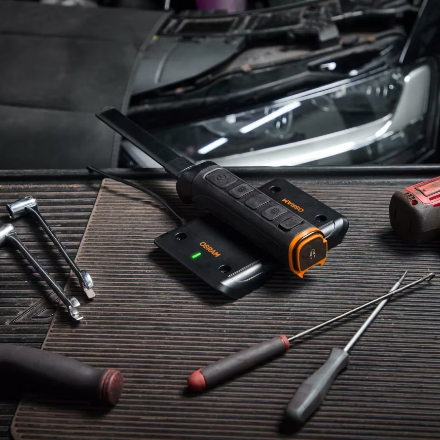 Osram - Bezvadu magnētiskais lādētājs LEDINSPECT DUAL CHARGE PAD 5V