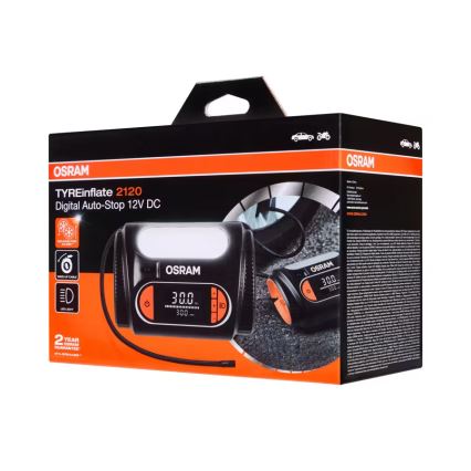 Osram - Digitālais riepu kompresors TYREinflate 2120 180W/12V