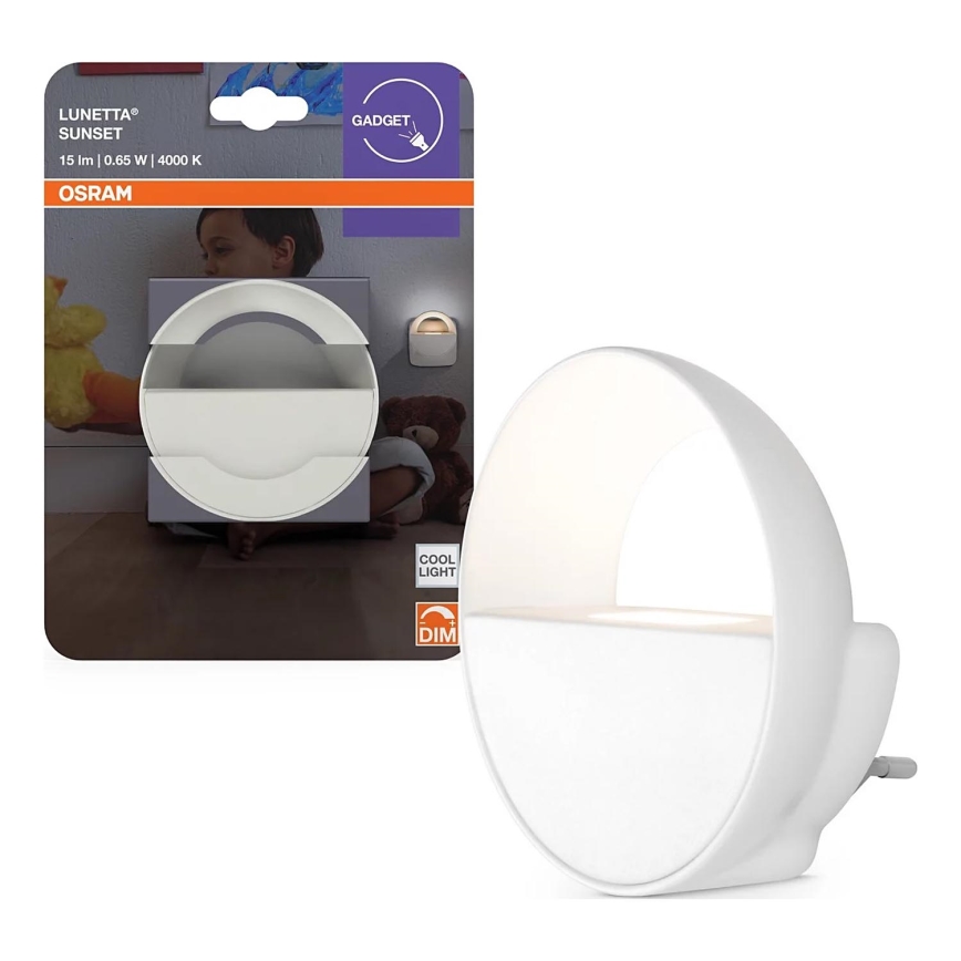 Osram - dimējama LED nakts gaisma LUNETTA LED/0,65W/230V