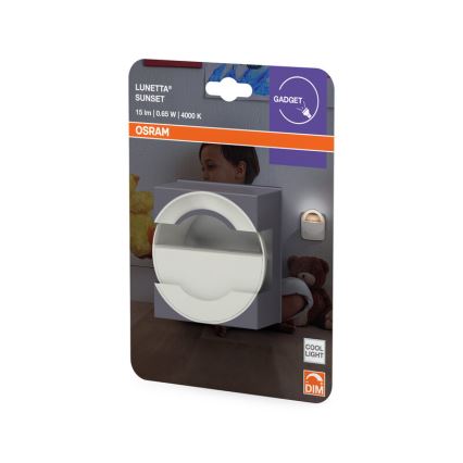 Osram - dimējama LED nakts gaisma LUNETTA LED/0,65W/230V