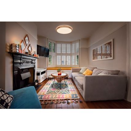 Osram - dimējams LED griestu gaismeklis ORBIS WOODBURRY LED/16W/230V, diametrs 30 cm