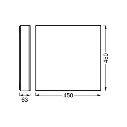 Osram - LED regulējams griestu gaismeklis SMART+ FRAMELESS LED/24,5W/230V 3000-6500K 45x45 cm Wi-Fi