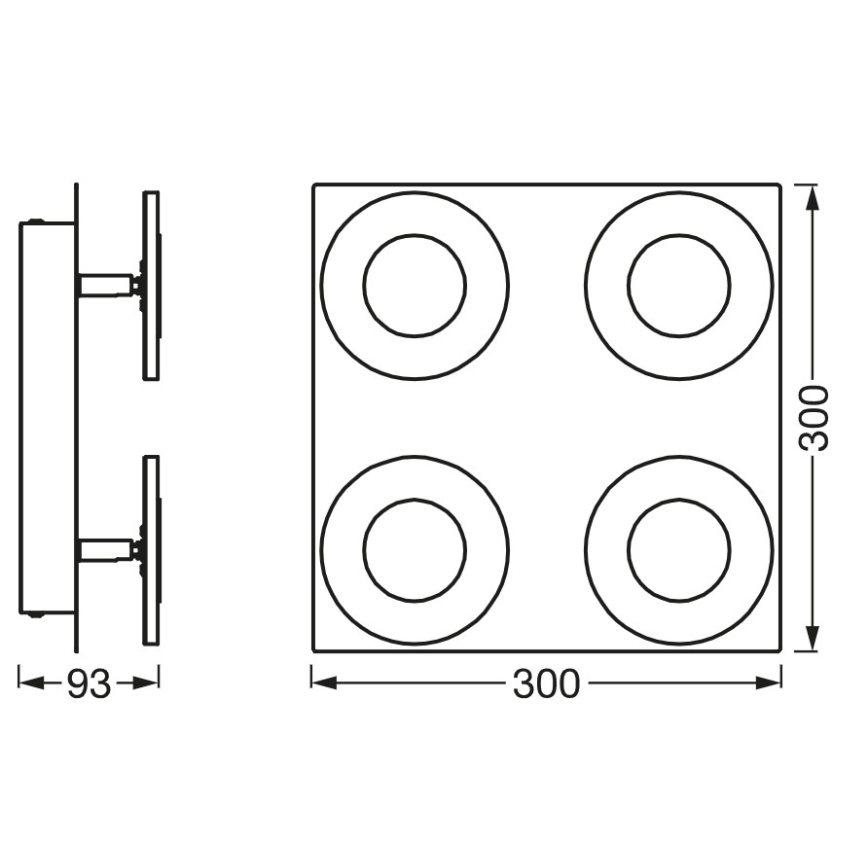 Osram - LED dimējams vannas istabas griestu gaismeklis SMART+ WAVE LED/24W/230V 3000-6500K IP44 Wi-Fi