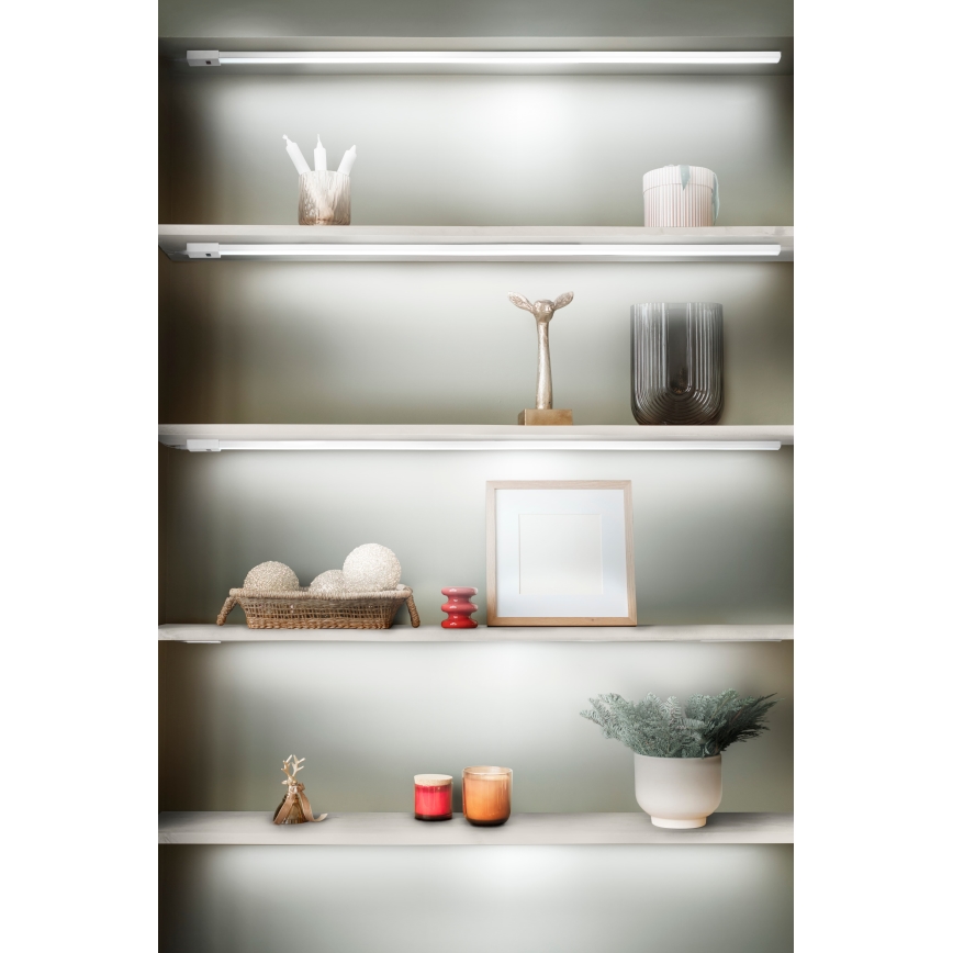 Osram - LED gaismeklis zem skapja ar regulējamu spilgtumu un kustību sensoru BATTEN LED/16W/230V 2700/4000/6500K 119,1 cm balts