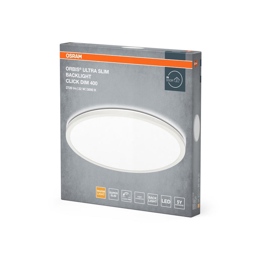 Osram - dimmējams LED griestu gaismeklis ORBIS LED/22W/230V, balts