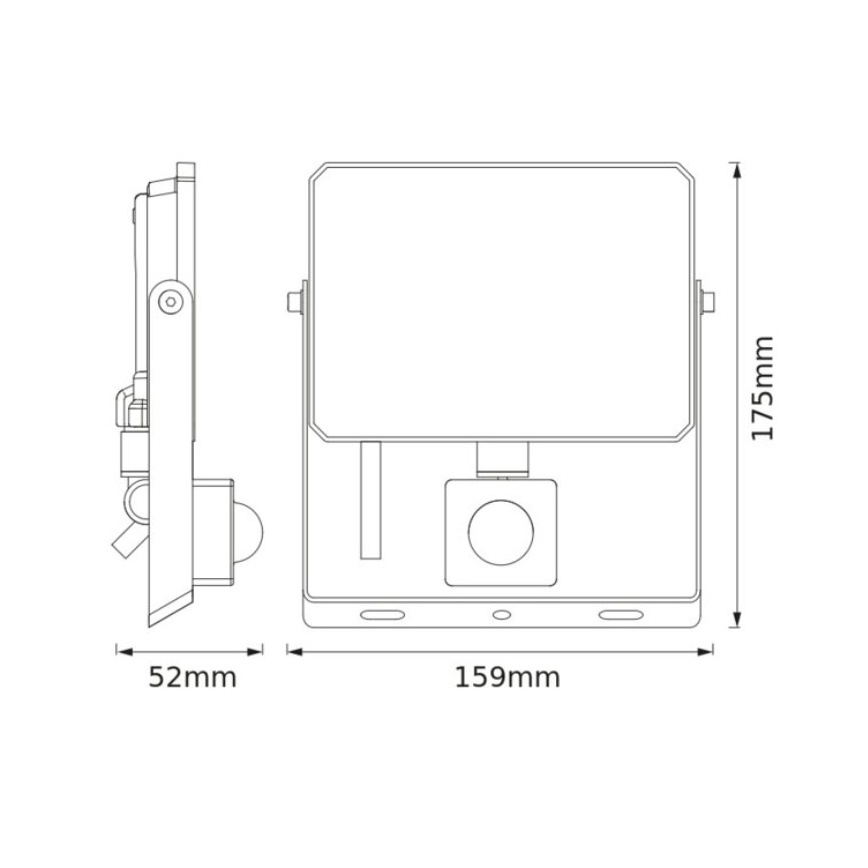Osram FLOODLIGHT LED prožektors ar sensoru, 30W, 230V, 6500K, IP65