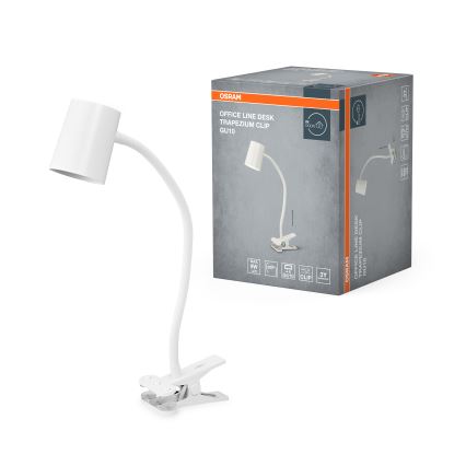 Osram - Galda lampa ar skavu DESK LINE 1xGU10/9W/230V balta