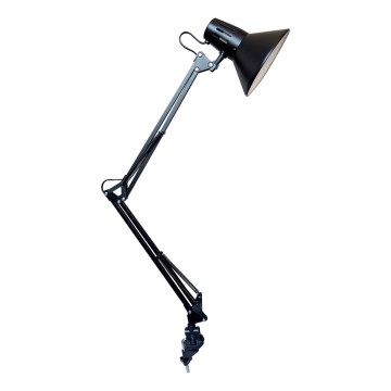 Osram - Galda lampa ar skavu PANAN 1xE27/11W/230V melna