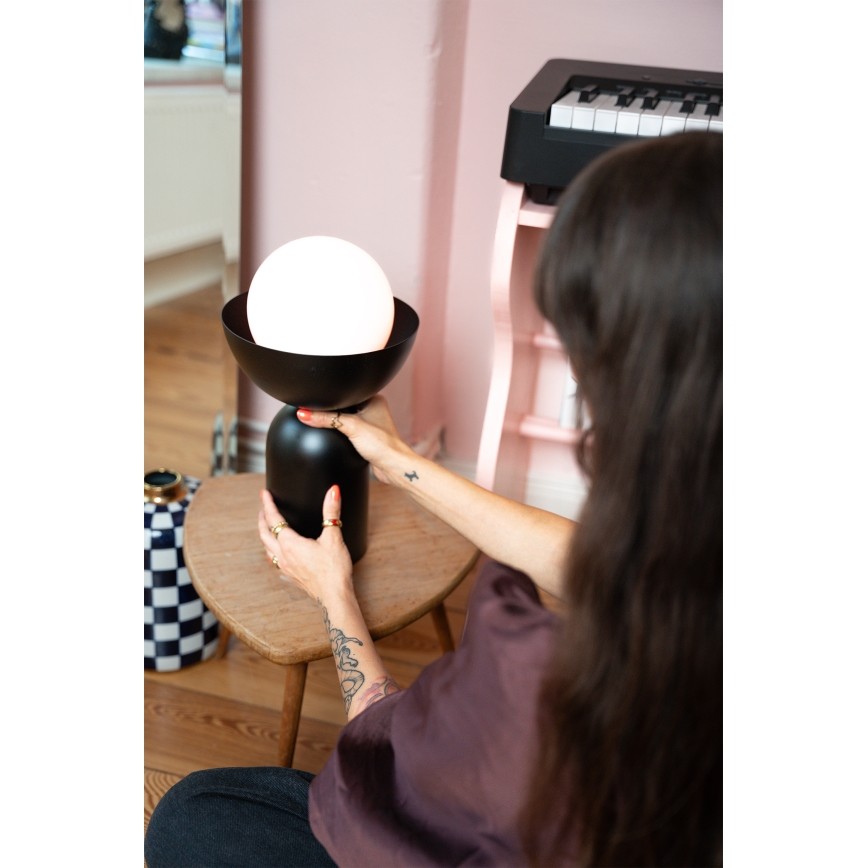 Osram - Galda lampa DECOR BOWL 1xE14/25W/230V melna