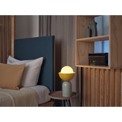 Osram - galda lampa DECOR BOWL 1xE14/25W/230V zaļa/dzeltena