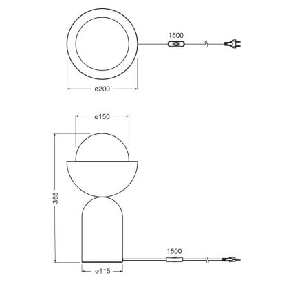 Osram - galda lampa DECOR BOWL 1xE14/25W/230V zaļa/dzeltena