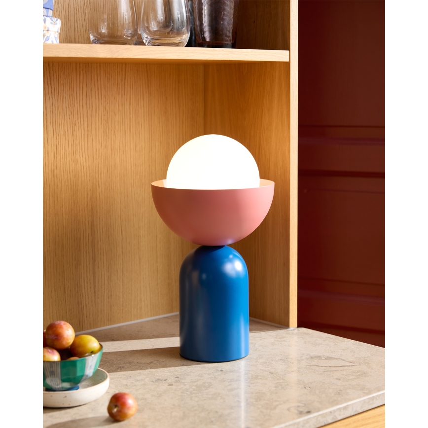 Osram - Galda lampa DECOR BOWL 1xE14/25W/230V zila/rozā