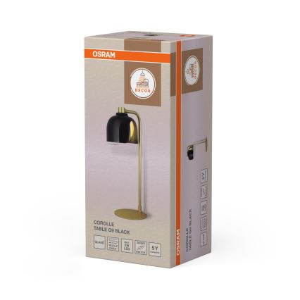 Osram - Galda lampa DECOR COROLLE 1xG9/20W/230V melna/zelta