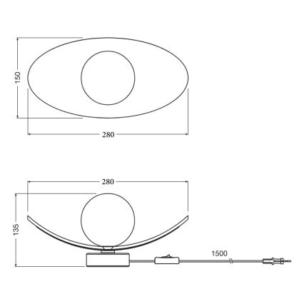 Osram - Galda lampa DECOR PEARL 1xG9/5W/230V bēša