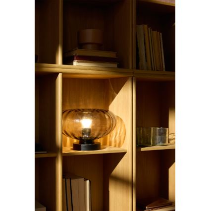 Osram - Galda lampa DECOR SMOKE 1xE27/12W/230V melna/dūmaina pelēka