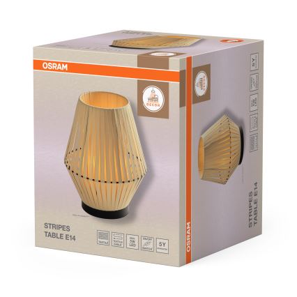 Osram - Galda lampa DECOR STRIPES 1xE14/5W/230V bēša