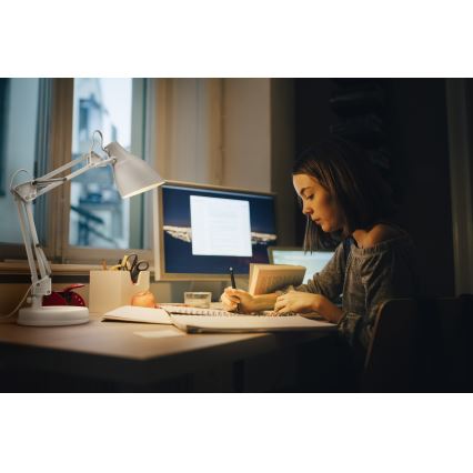 Osram - Galda lampa DESK LINE 1xE27/11W/230V balta