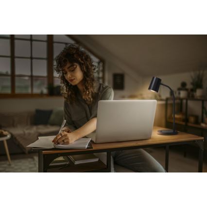 Osram - Galda lampa DESK LINE 1xGU10/9W/230V melna