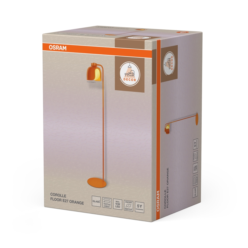 Osram - grīdas lampa DECOR COROLLE 1xE27/15W/230V, oranža