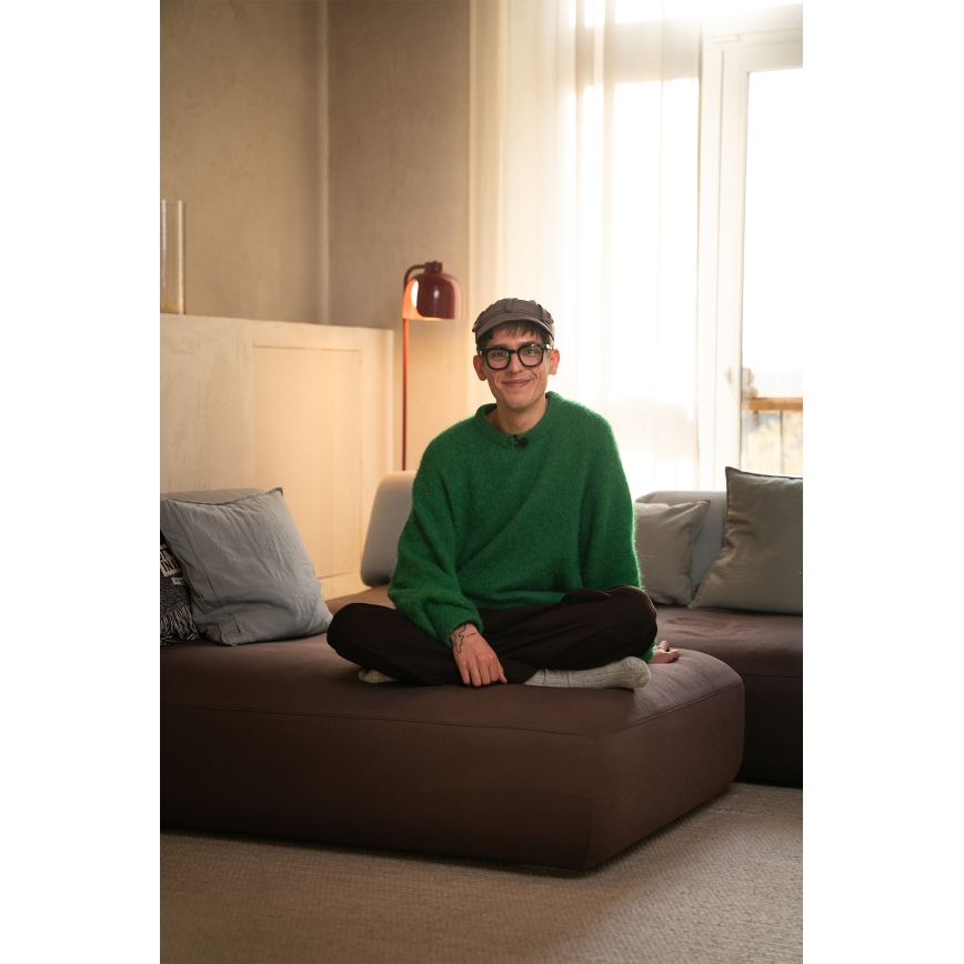 Osram - Grīdas lampa DECOR COROLLE 1xE27/15W/230V sarkana