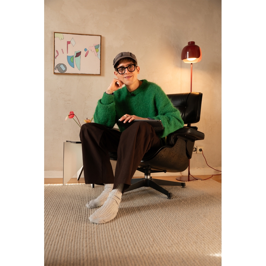 Osram - Grīdas lampa DECOR COROLLE 1xE27/15W/230V sarkana