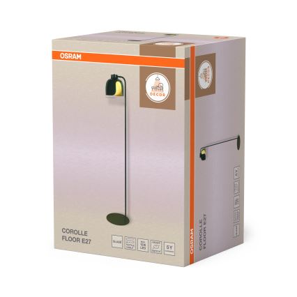Osram - Grīdas lampa DECOR COROLLE 1xE27/15W/230V zaļa