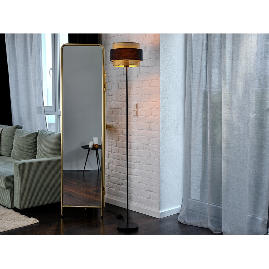 Osram - Grīdas lampa DECOR HORNET 1xE27/10W/230V melna/zelta