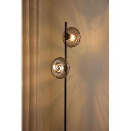 Osram - Grīdas lampa DECOR SMOKE 2xE14/12W/230V melna/dūmaina pelēka